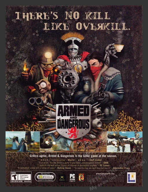 2004 Armed and Dangerous Video Game Print Advertisement