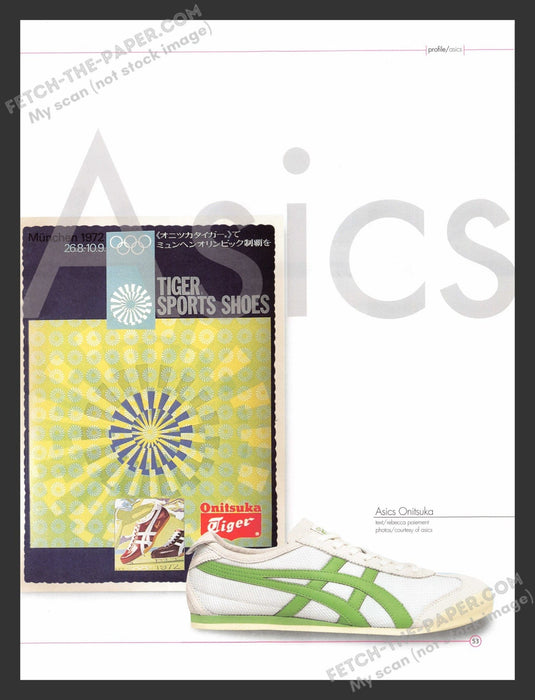 2003 Asics Onitsuka Tiger Sports Shoes Print Advertisement Ad.