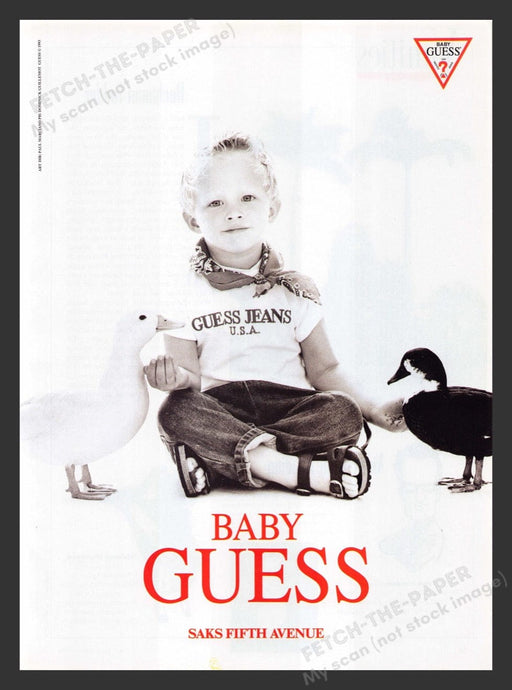 1994 Baby Guess Clothing Geese Print Advertisement Ad