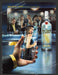 2002 Bacardi Limon Girl in Glass Reflection Alcohol Print Advertisement.