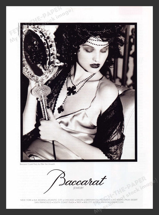 2007 Baccarat Jewelry Crystal Party Print Advertisement Ad