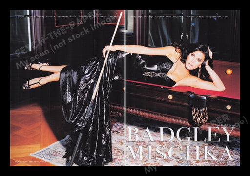 Badgley Mischka Clothing 2000s Print Advertisement Ad (2 pgs) 2007 Teri Hatcher Fetch the Paper!