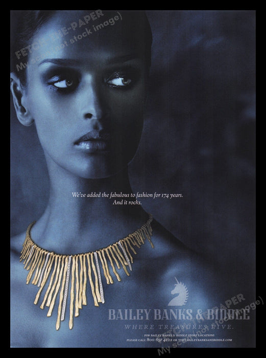 Bailey Banks & Biddle Jewelry 2000s Print Advertisement Ad 2006 Gold Fashion Fetch the Paper!