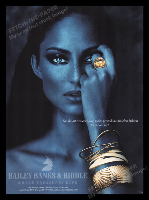 Bailey Banks & Biddle Jewelry 2000s Print Advertisement Ad 2006 Gold Timeless Fetch the Paper!