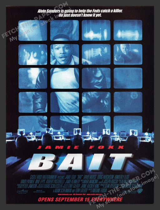 2000 Print Advertisement Bait Movie Release Jamie Foxx Actor Ad.