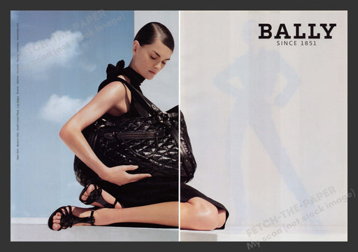 Bally 2000s Print Advertisement (2 pages) 2007 Handbags Fashion Legs Fetch the Paper!