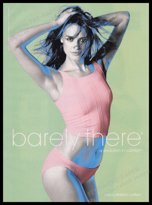 Barely There 2000s Print Advertisement Ad 2003 Fetch the Paper!