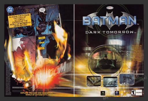2003 Batman: Dark Tomorrow Video Game Print Advertisement (2 Pages)