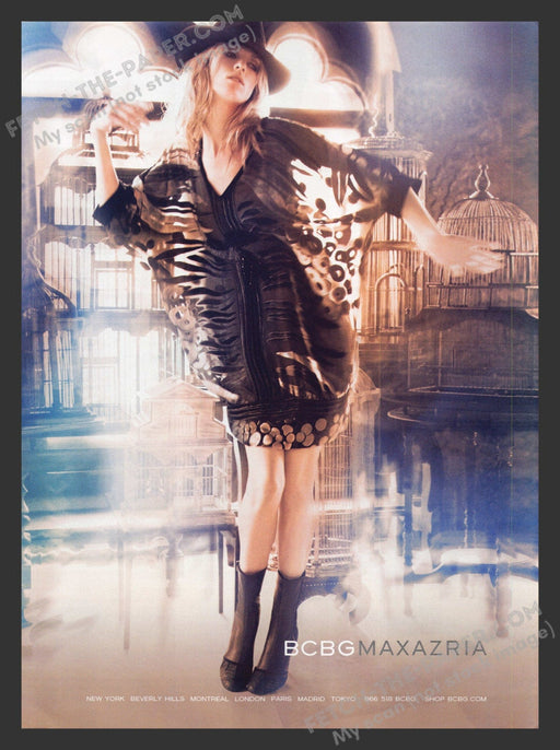 2007 Print Advertisement BCBG Maxazria Sexy Fashion Model Ad.