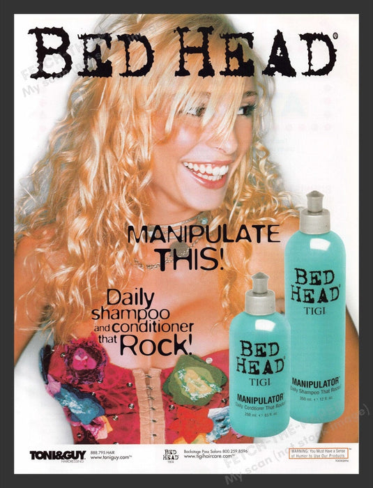 2003 Bed Head TIGI Manipulator Hair Products Print Advertisement Ad