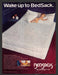 Bedsacks 1980s Print Advertisement 1983 Quilted Bed Sheet Perfect Fit Fetch the Paper!