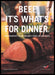 Beef It's What's For Dinner 2000s Print Advertisement Ad 2003 Fetch the Paper!