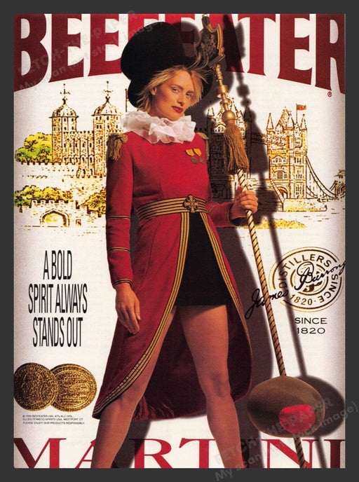 2000 Beefeater Gin Female English Print Advertisement Ad