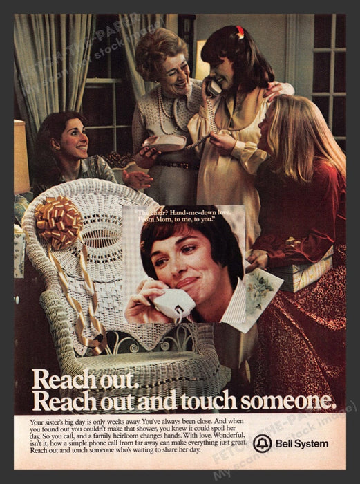 1979 Bell System Telephone Baby Shower Print Advertisement Ad