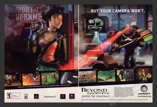 2003 Beyond Good & Evil Video Game Print Advertisement (2 Pgs)