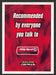 2000 Big Red Gum "Recommended by everyone you talk to" Print Advertisement Ad