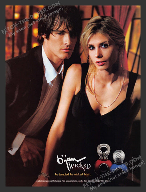 2005 Print Advertisement Bijan "Wicked" Perfume Ad.