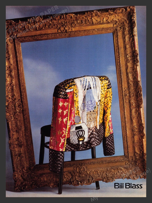 1988 Bill Blass Wild Looking Jacket Print Advertisement Ad