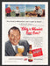 1949 Blatz Beer Victor McLaglen Color Print Advertisement Ad