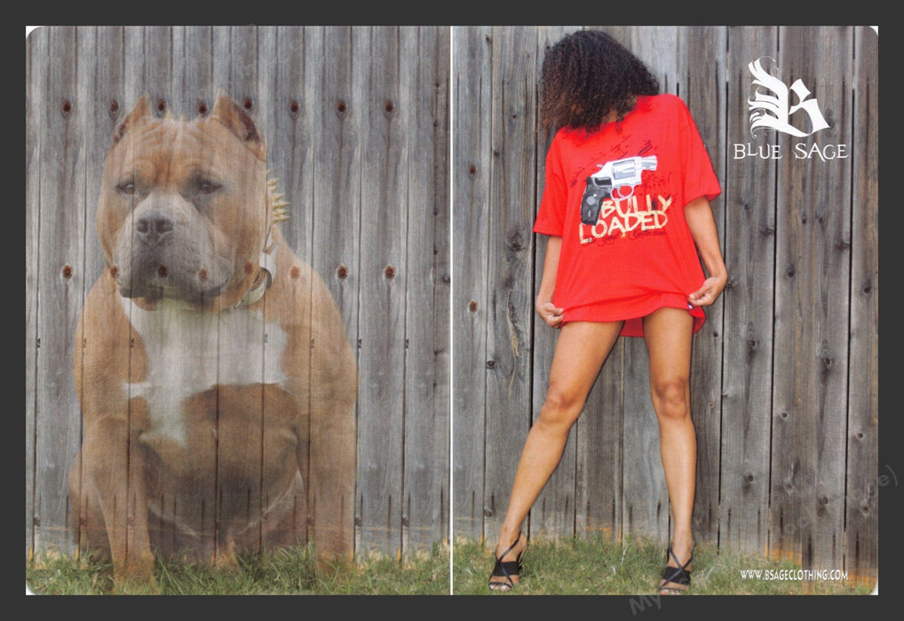 2007 Blue Sage Clothing Bully Loaded Pitbull Dog Print Advertisement (2 Pages).