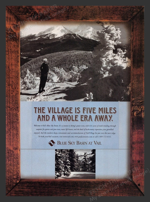 2000 Blue Sky Basin at Vail, Colorado Print Advertisement Ad