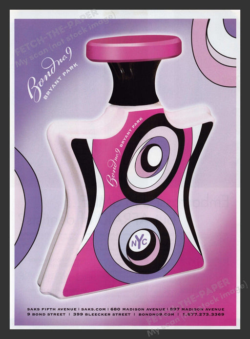 Bond No. 9 2000s Print Advertisement 2007 Bryant Park NYC Fragrance Promo Fetch the Paper!