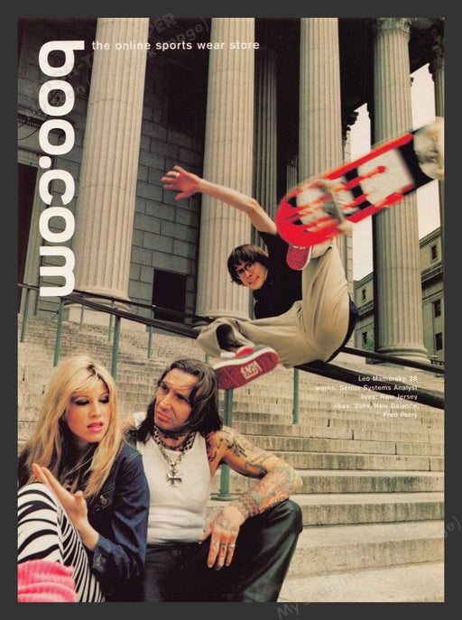 1999 Boo Online Sports Wear Store Leo Mamorsky Print Advertisement Ad