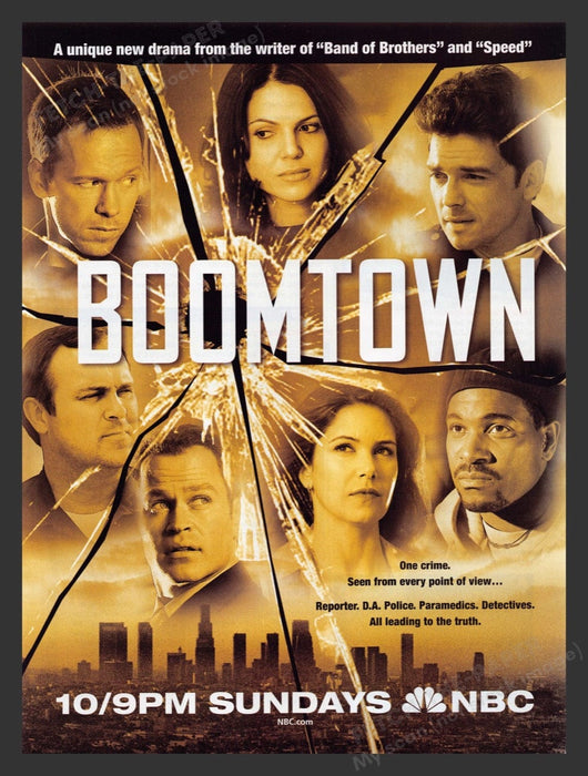 2002 Boomtown T.V. Show Premiere Print Advertisement Ad
