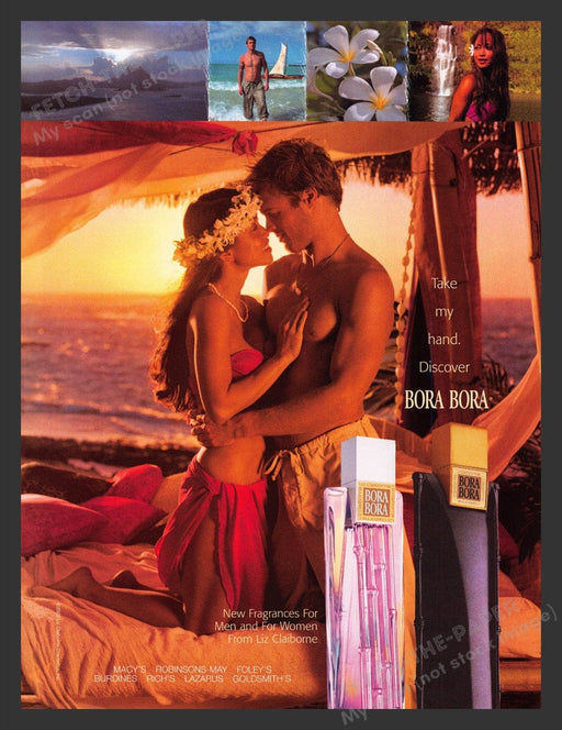 2002 Bora Bora Fragrance Liz Claiborne Print Advertisement Ad