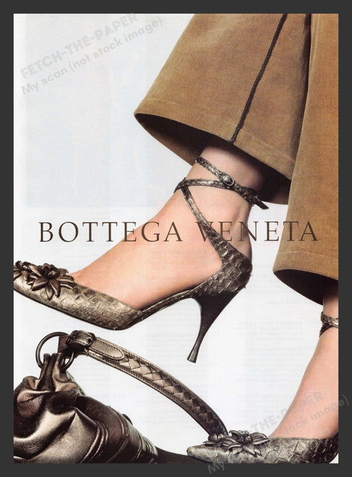 2003 Bottega Veneta Shoes Sexy Feet Print Advertisement Ad