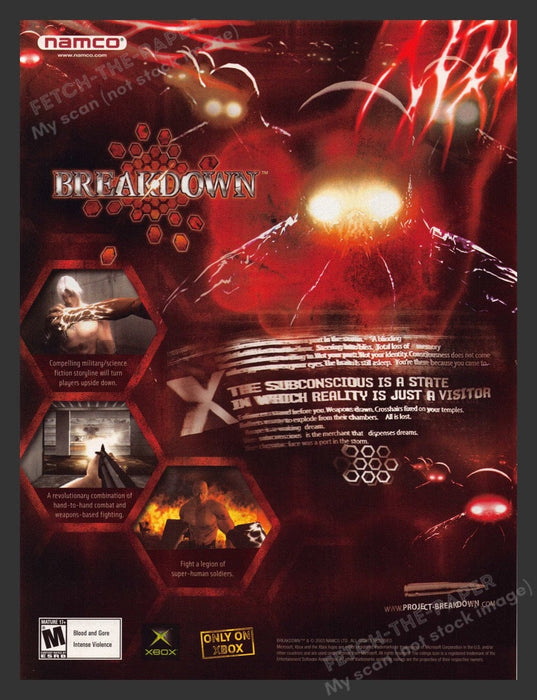 2004 Breakdown Video Game Print Advertisement