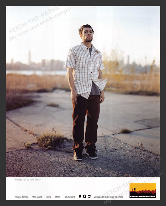 2004 Brooklyn Industries Clothing Andreas Trolf by Ports Print Advertisement Ad.