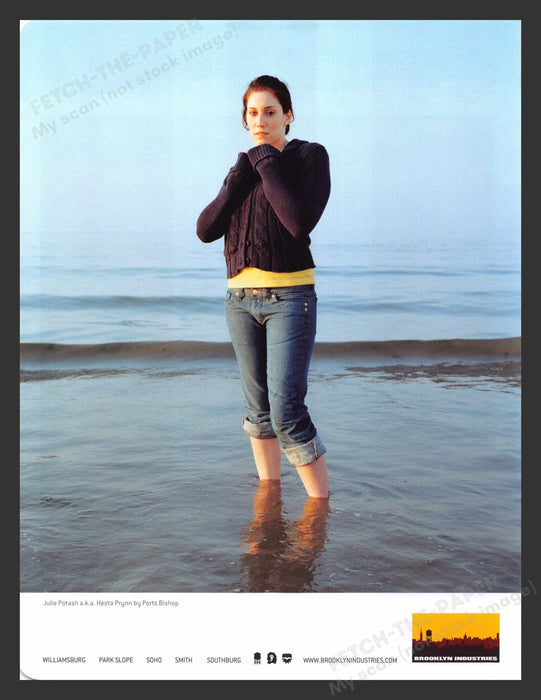 2005 Brooklyn Industries Clothing Hesta Prynn Musician Print Advertisement.