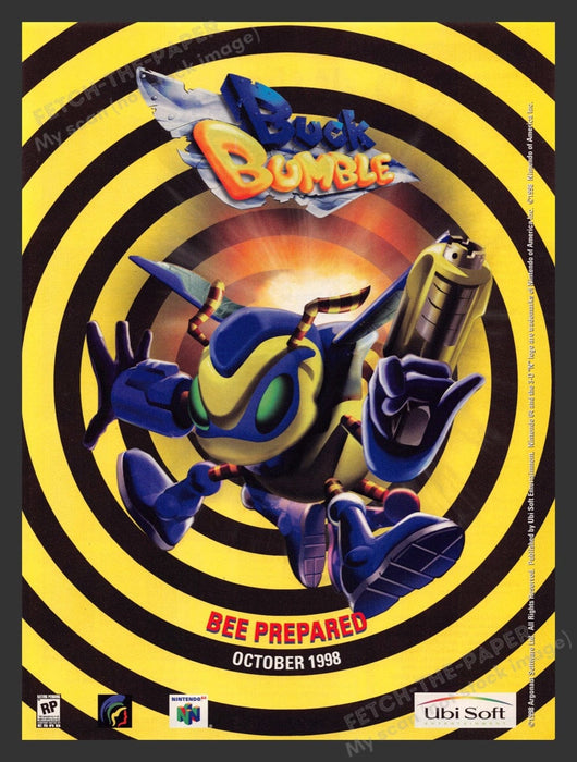 1998 Buck Bumble Video Game Print Advertisement