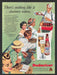 1949 Budweiser Beer Baseball Game Concession Worker Print Advertisement Ad