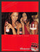 2002 Budweiser "Live Like a King" Sexy Girls at Bar Print Advertisement Ad