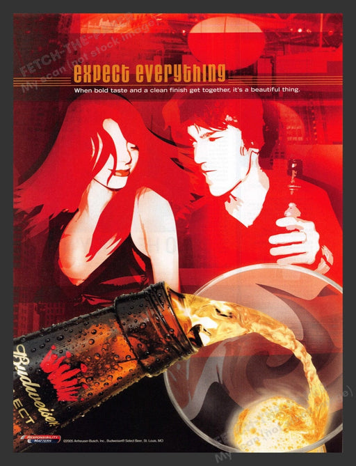 2006 Budweiser Select Beer "Expect Everything" Print Advertisement Ad
