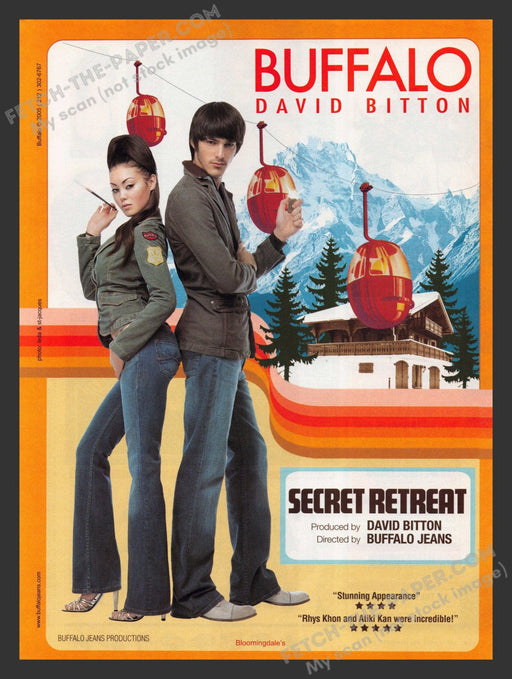2005 Print Advertisement Buffalo David Bitton "Secret Retreat" Ad.
