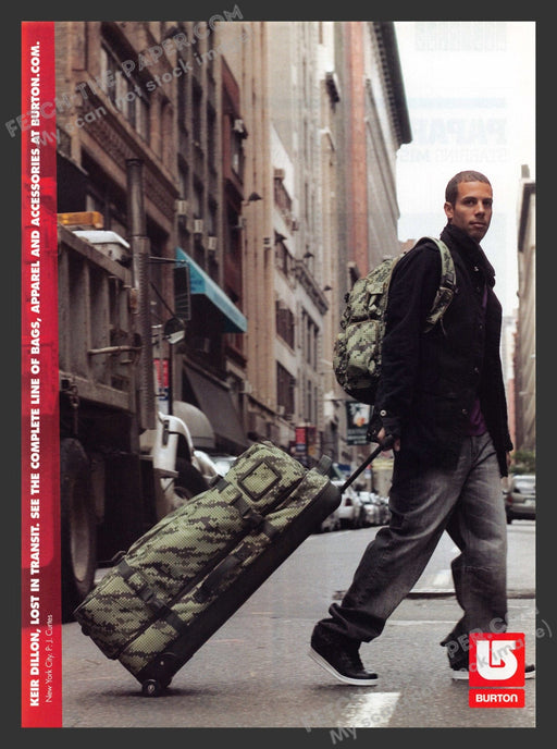 2007 Print Advertisement Burton Keir Dillon Pro Snowboarder Athlete Ad.