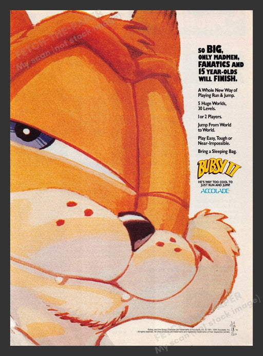 1994 Busby II Close-Up Video Game Print Advertisement