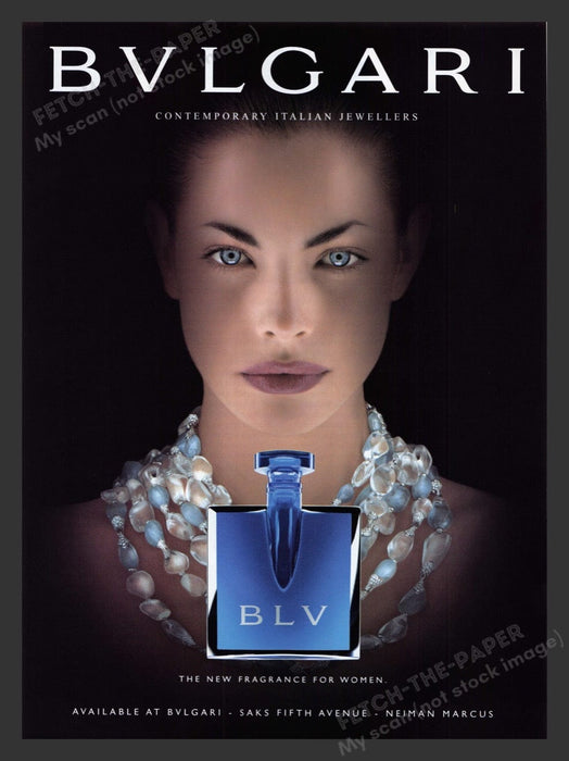 2000 BVLGARI BLV Fragrance for Women Print Advertisement Ad