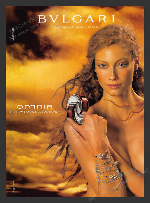 2003 Bvlgari Italian Jewelers Omnia Fragrance Print Advertisement Ad