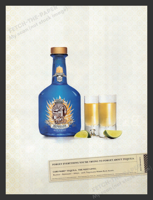 2005 Cabo Wabo Tequila Print Advertisement Ad