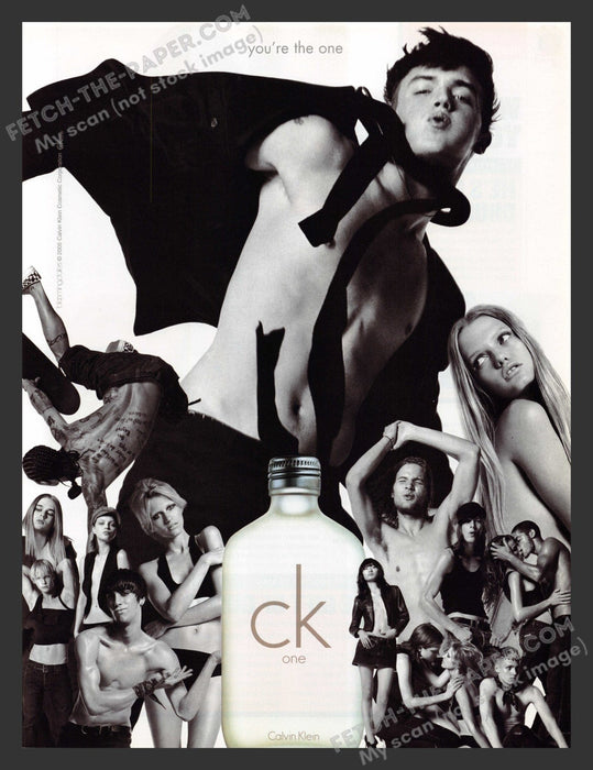2005 Print Advertisement Calvin Klein CK One Cologne Ad.