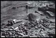 Calvin Klein Escape Perfume 1990s Print Advertisement (2 pages) 1991 Couple Fetch the Paper!