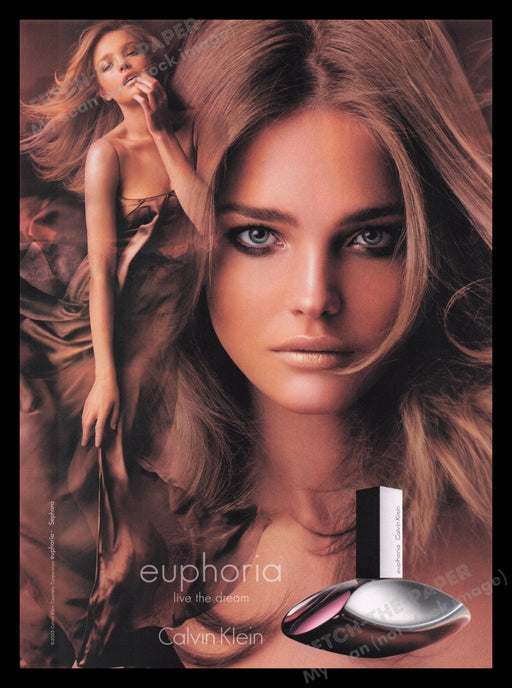 Calvin Klein Euphoria Fragrance 2000s Print Advertisement Ad 2007 Natalia Vodianova Fetch the Paper!
