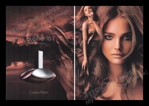 Calvin Klein Euphoria Perfume 2000s Print Advertisement Ad (2 pages) 2006 Sexy Fetch the Paper!