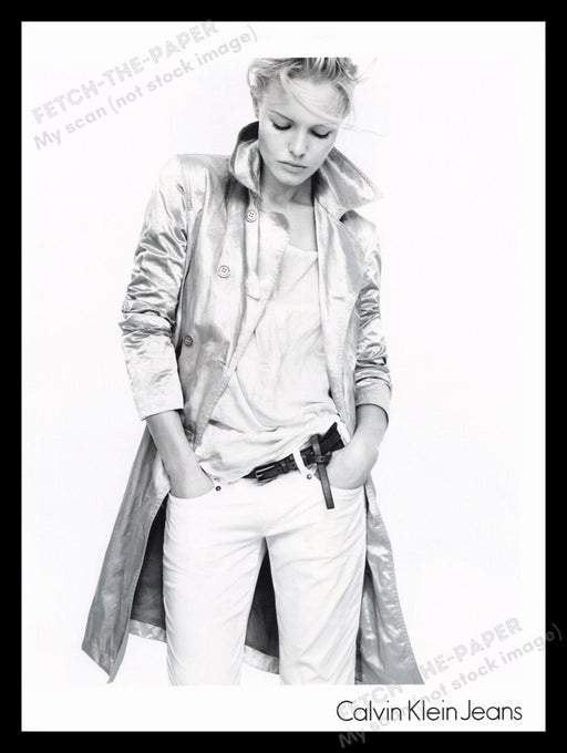 Calvin Klein Jeans Kate Bosworth 2000s Print Advertisement Ad 2008 Actor Fetch the Paper!