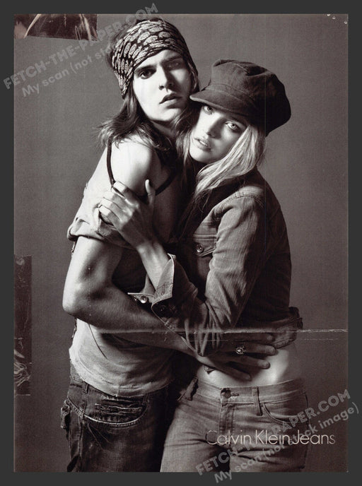 2007 Print Advertisement Calvin Klein Jeans Models Clothing Sexy Ad.