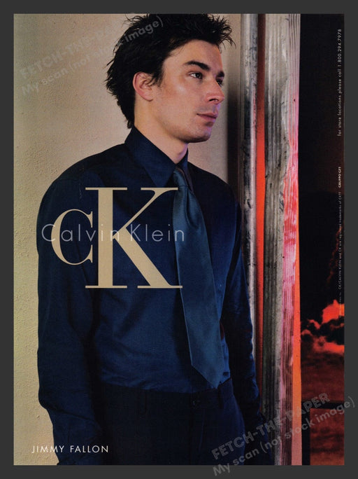 2000 Calvin Klein Jimmy Fallon CK Print Advertisement Ad